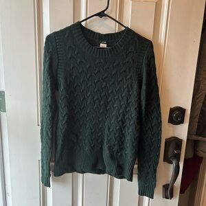 J Crew forest green sweater size small